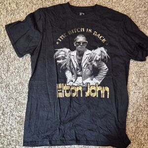 Elton John The B!t@h Is Back Concert Tshirt New L Large